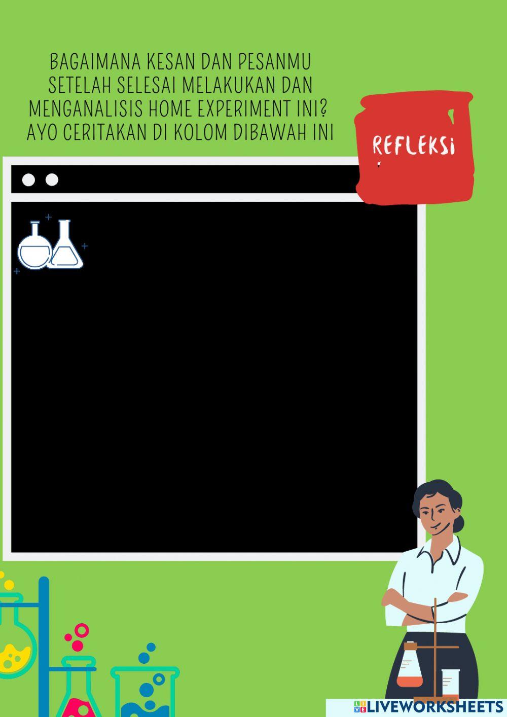 Home Eksperimen (Uji Karbohidrat dan Lemak pada makanan)