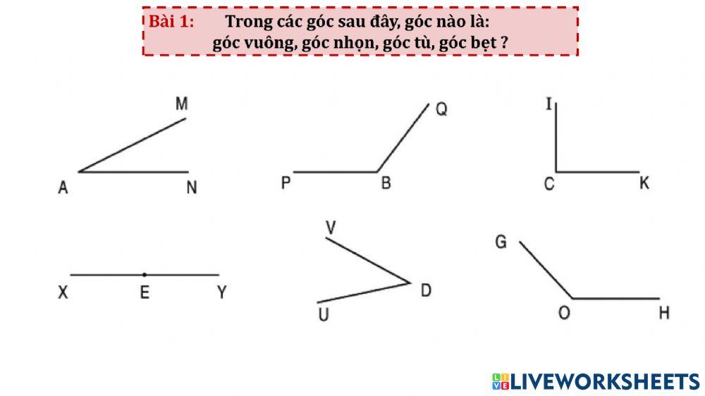 Toán-góc nhọn, góc tù, góc bẹt