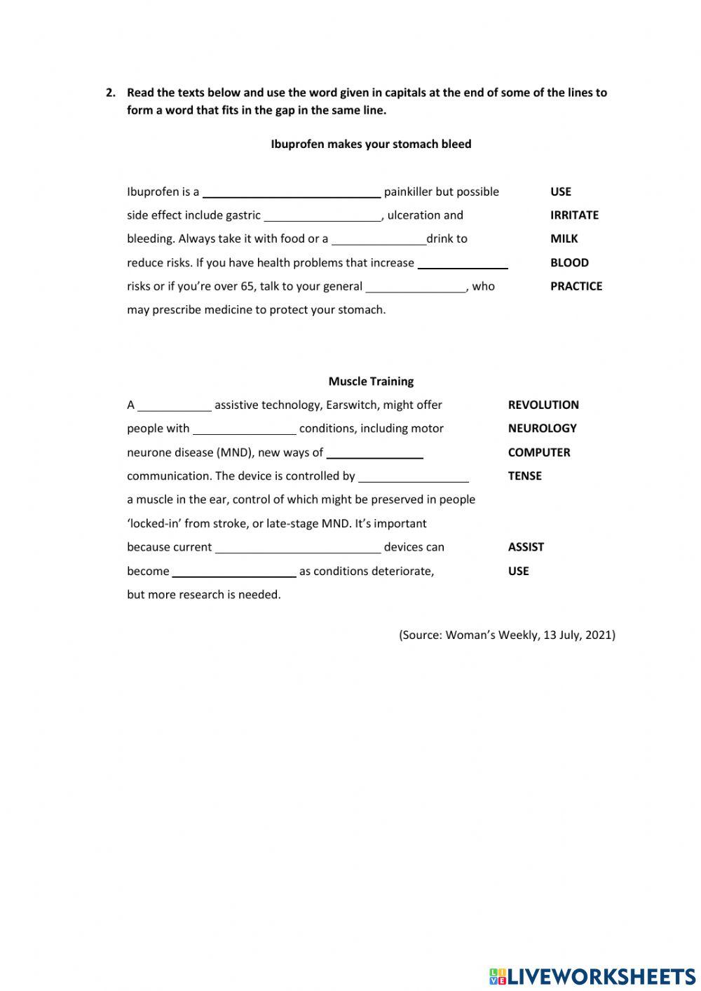 Close-up C1 Unit 3 Use of English
