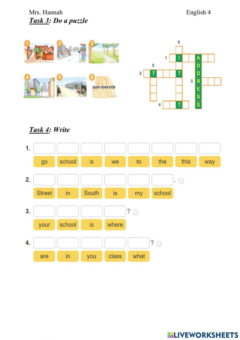 Unit 6: where's your school? (E4-L2)