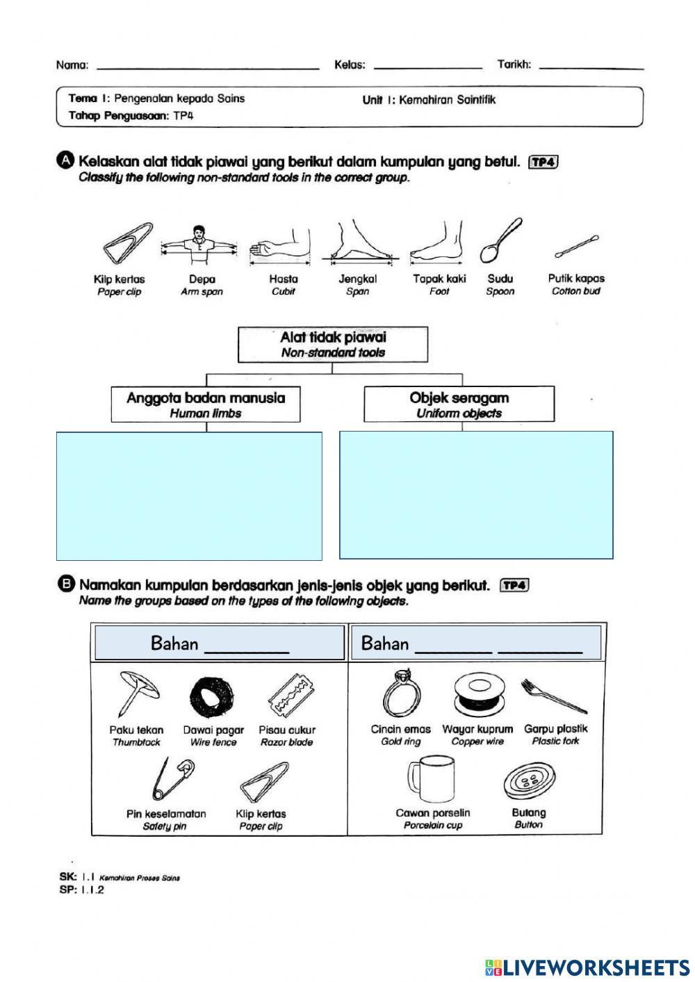 Latihan Kemahiran Proses Sains