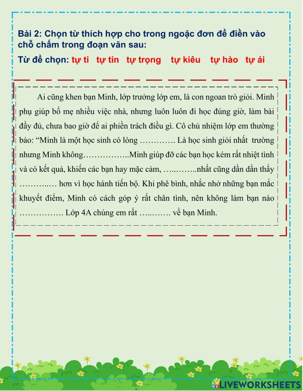 MRVT: Trung thực-tự trọng