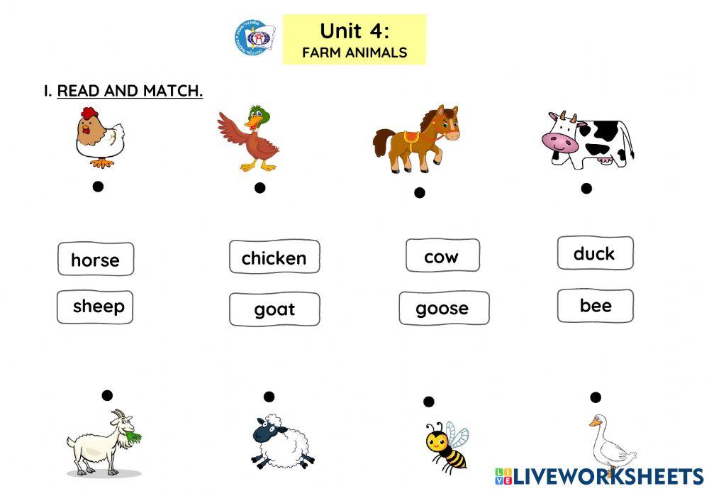 Unit 4- Week 12- Farm animals