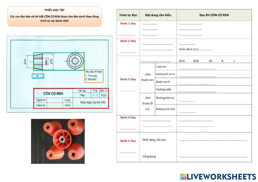 Phiếu học tập - Bài 12