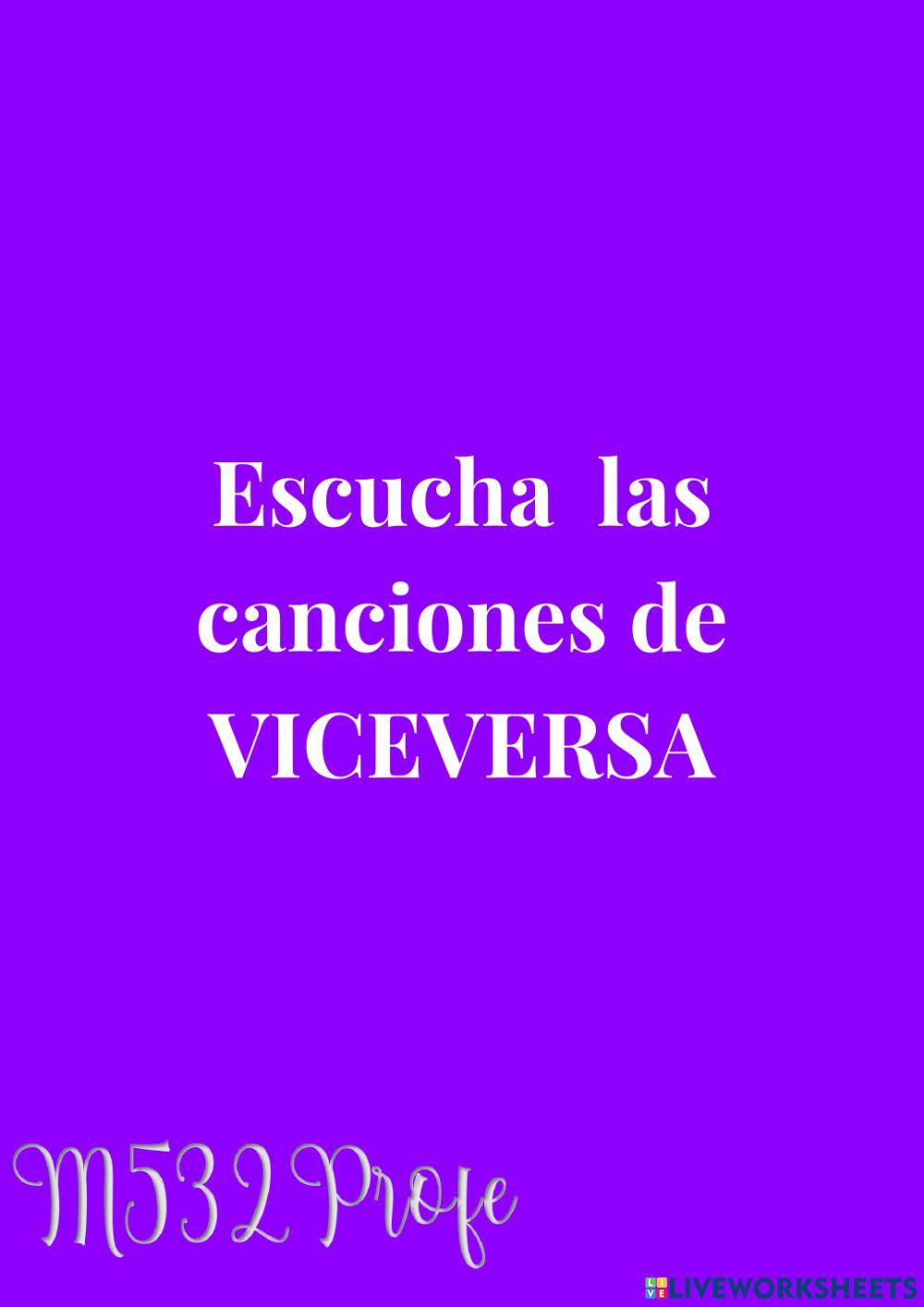 Canciones viceversa