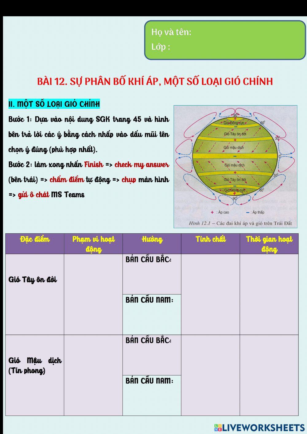 Phần ii. một số loại gió chính 1+2