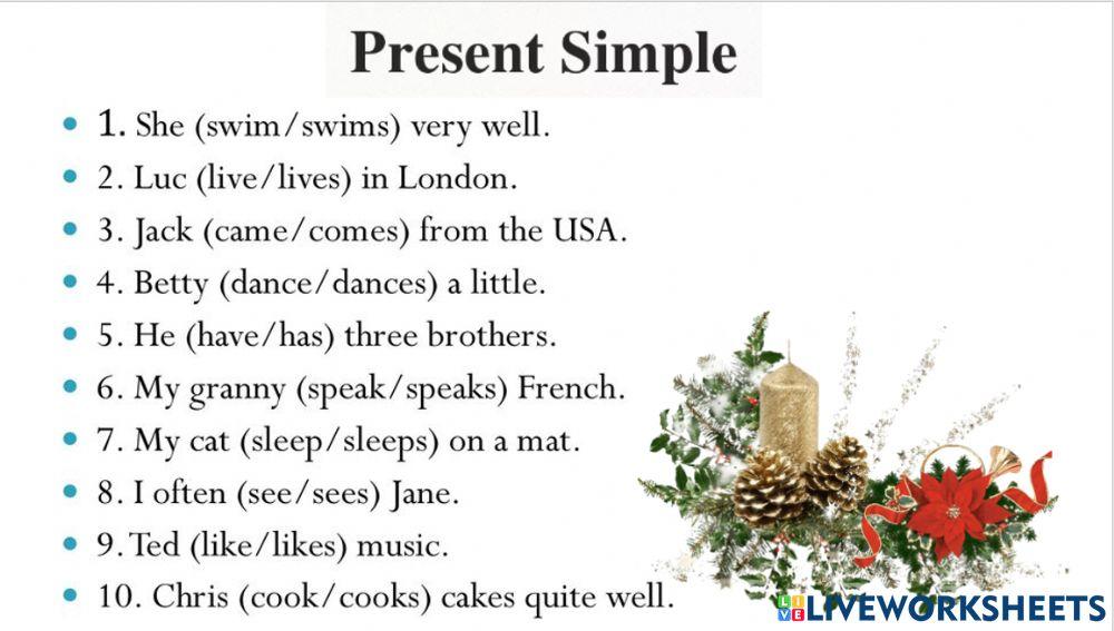 Present Simple (+)