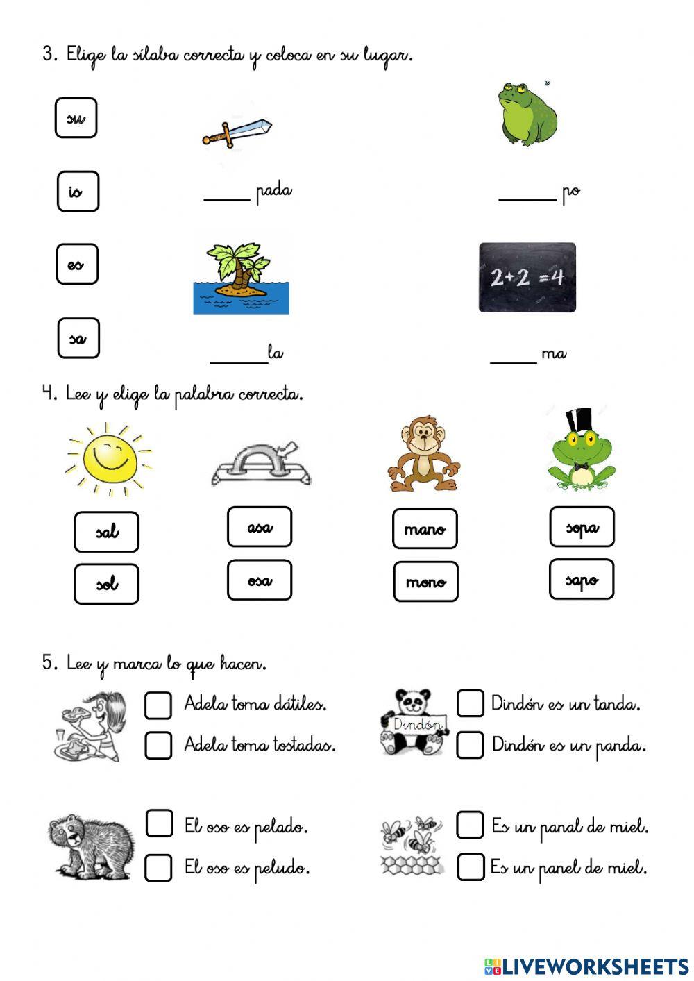 Repaso Lengua tema 1
