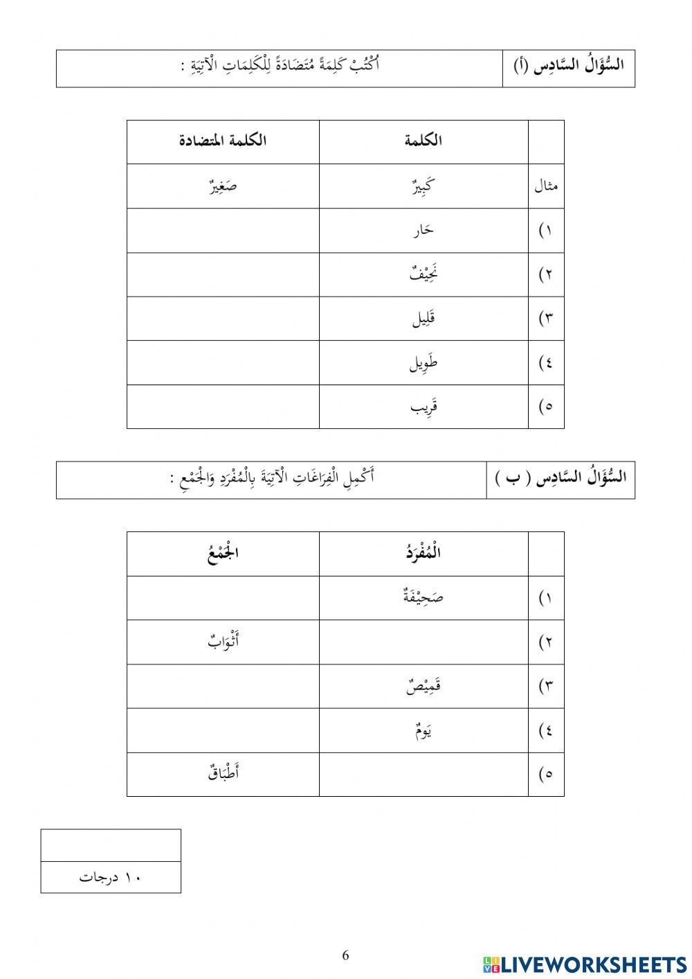 Nhr sasshb : الوحدة 9 (التسوق)