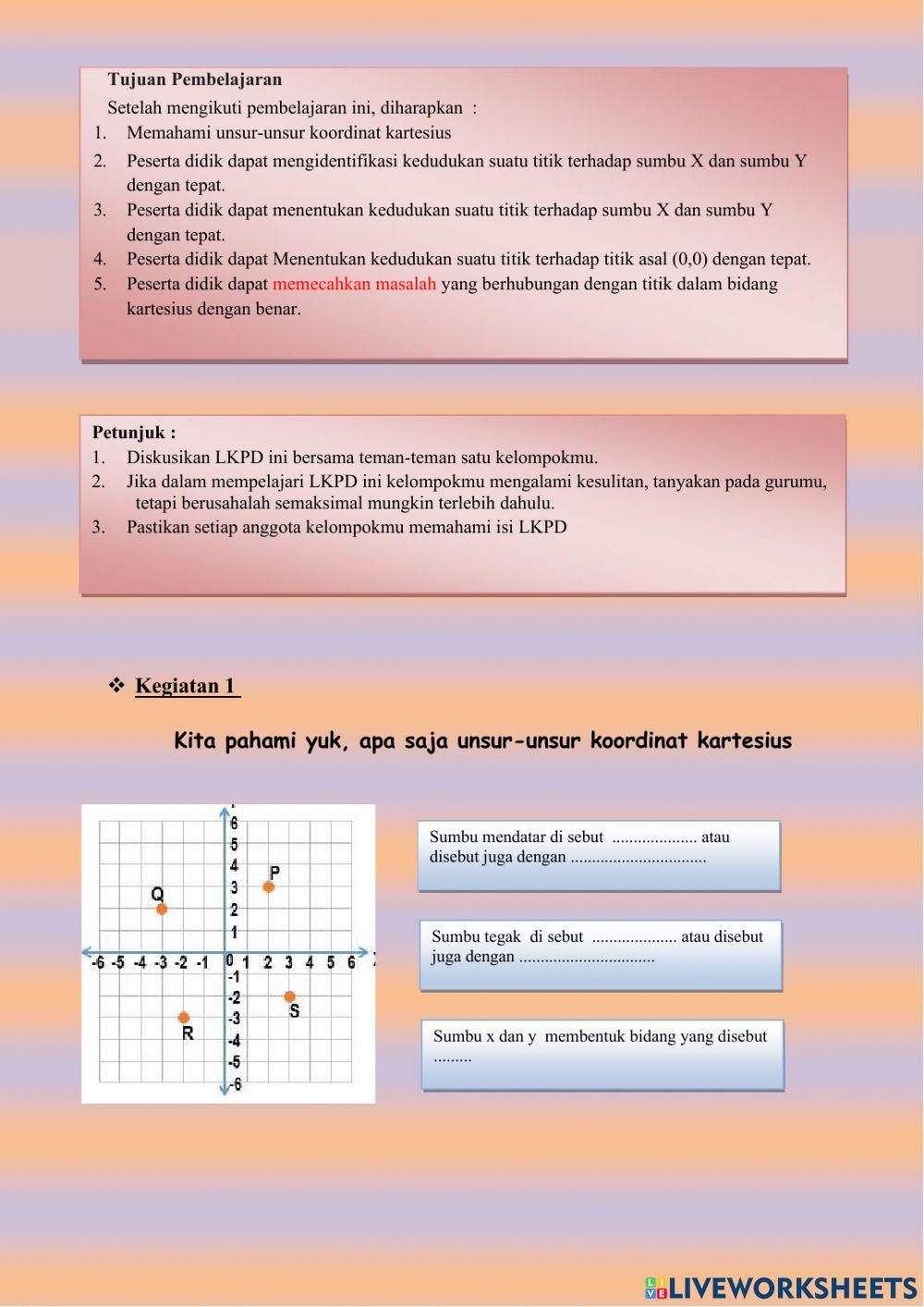 Lkpd koordinat kartesius
