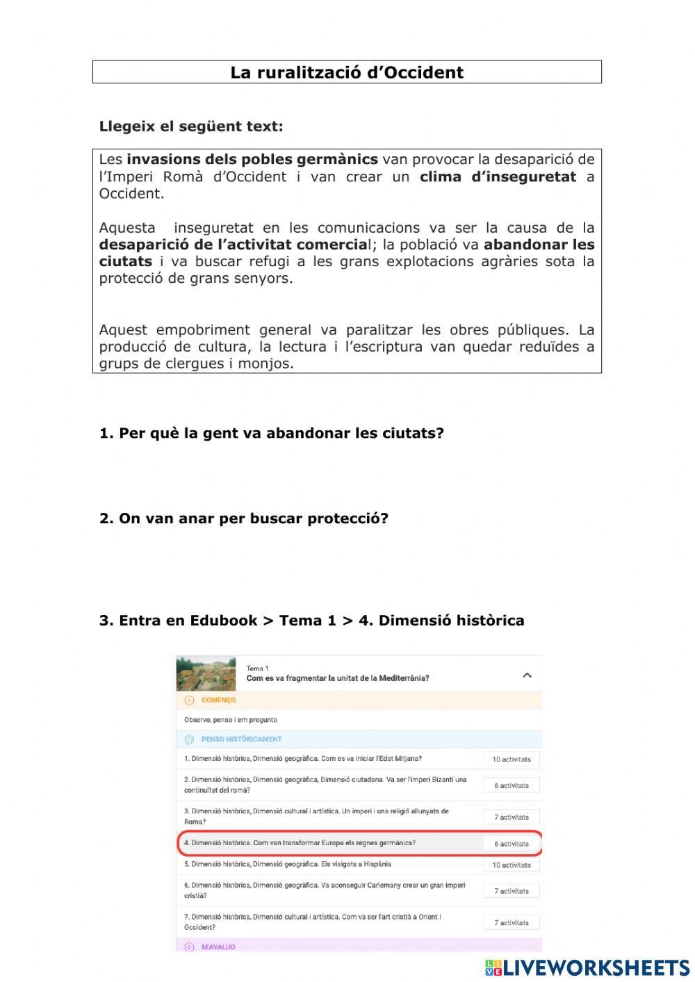 Ruralització Occident