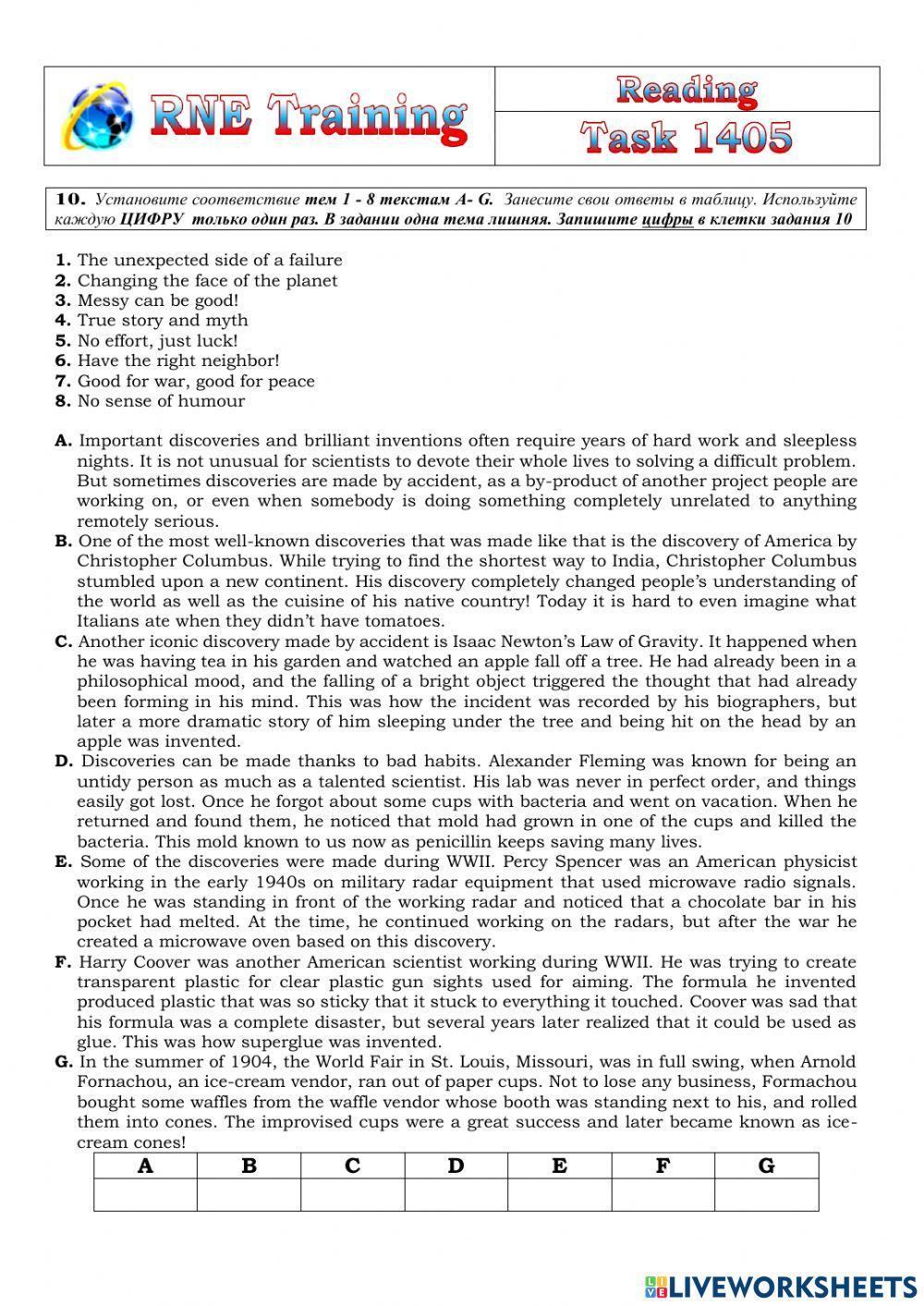 RNE Practice Reading 1405