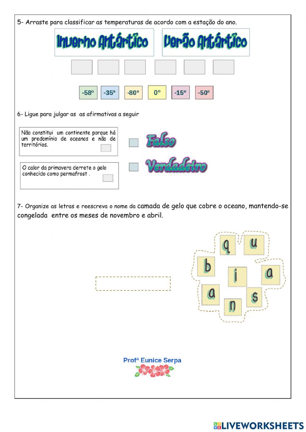 Regiões Polares Atividade Adaptada