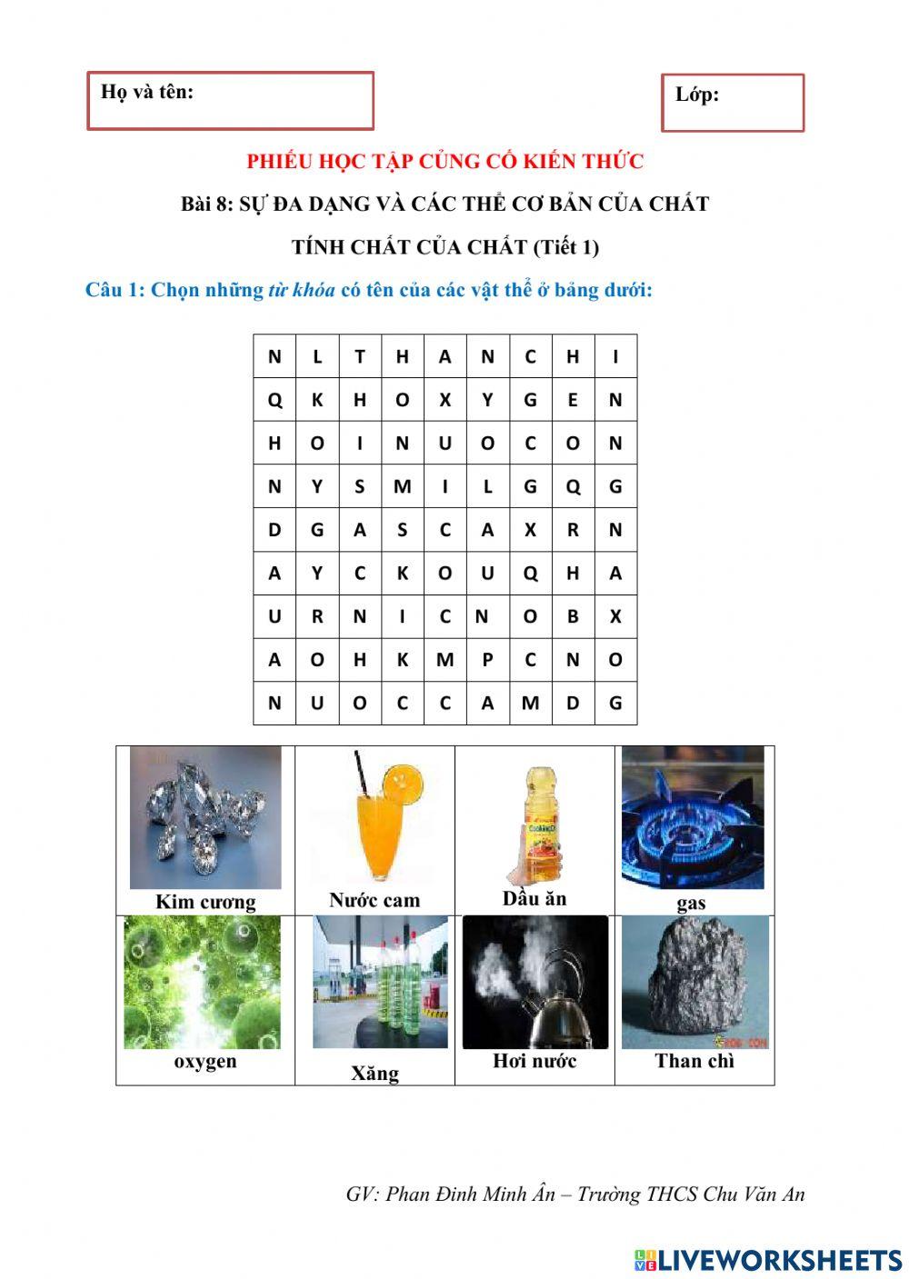 PHT củng cố bài