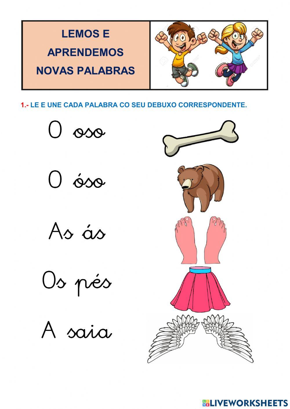 Le e aprendemos novas palabras