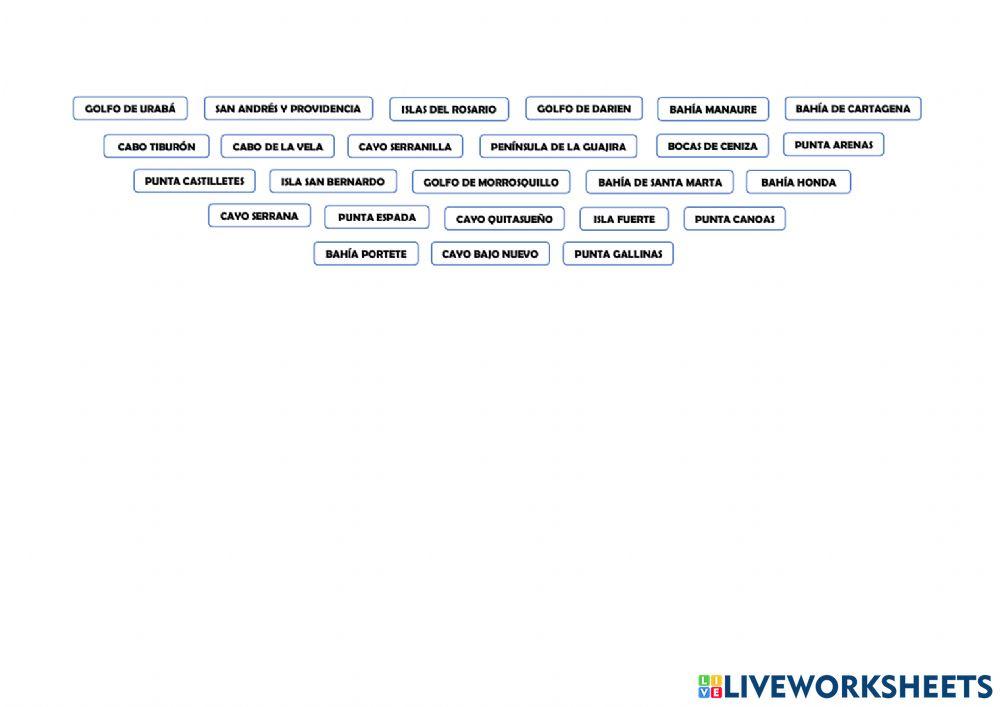 Relieve litoral de Colombia