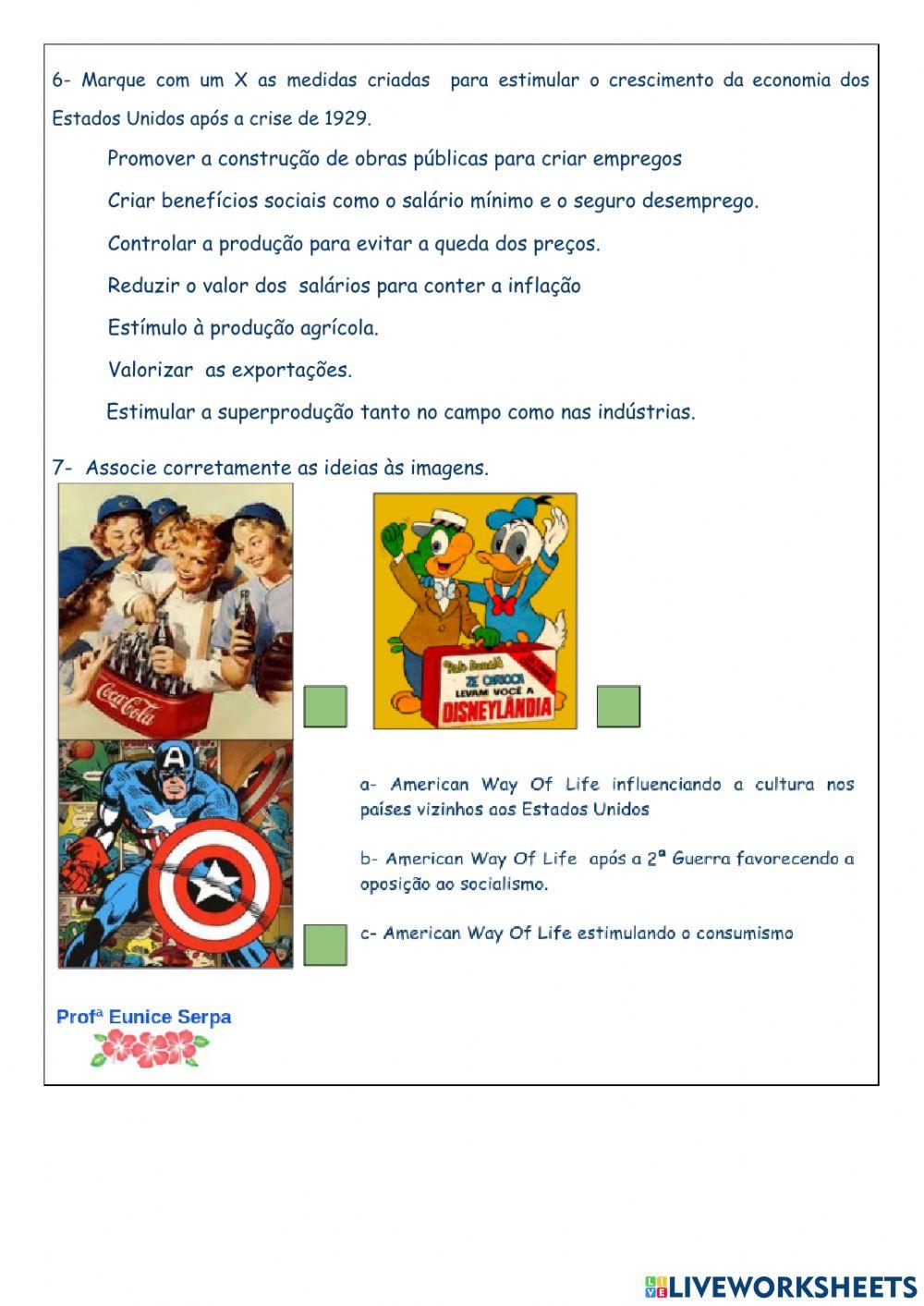 Atividade Avaliativa 8º Ano