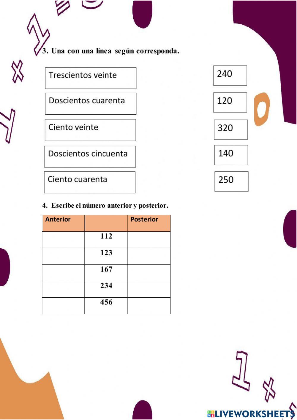 Lectura y escritura de números