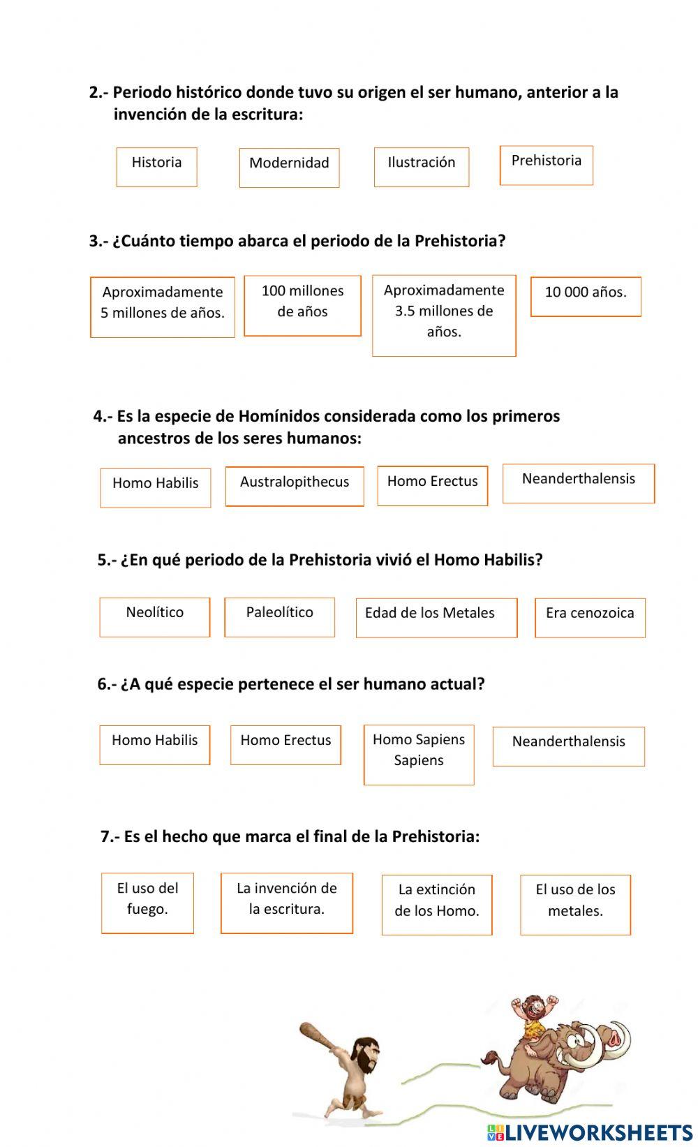 Origen del ser humano prehistórico