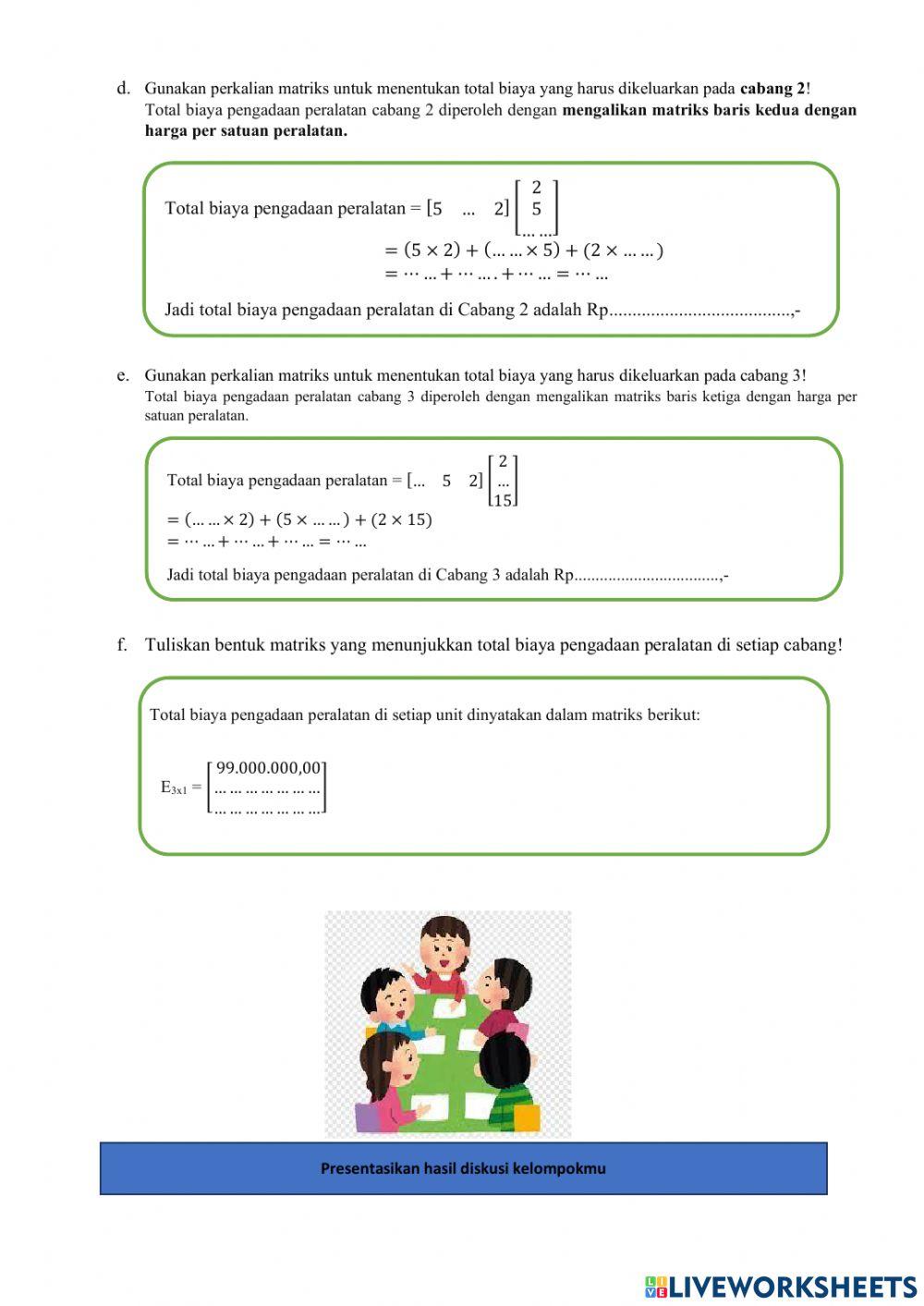 LKPD Perkalian Matriks