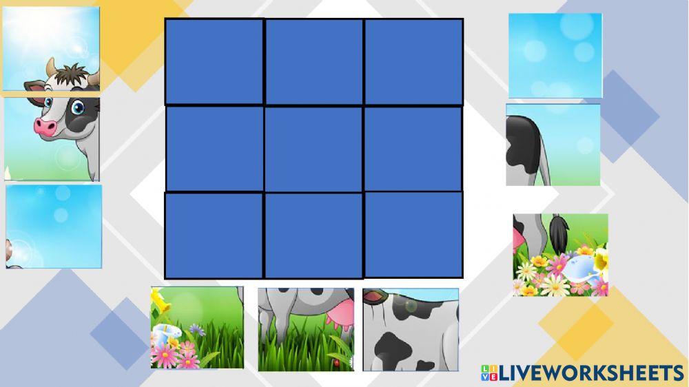 Rompecabezas de la vaca