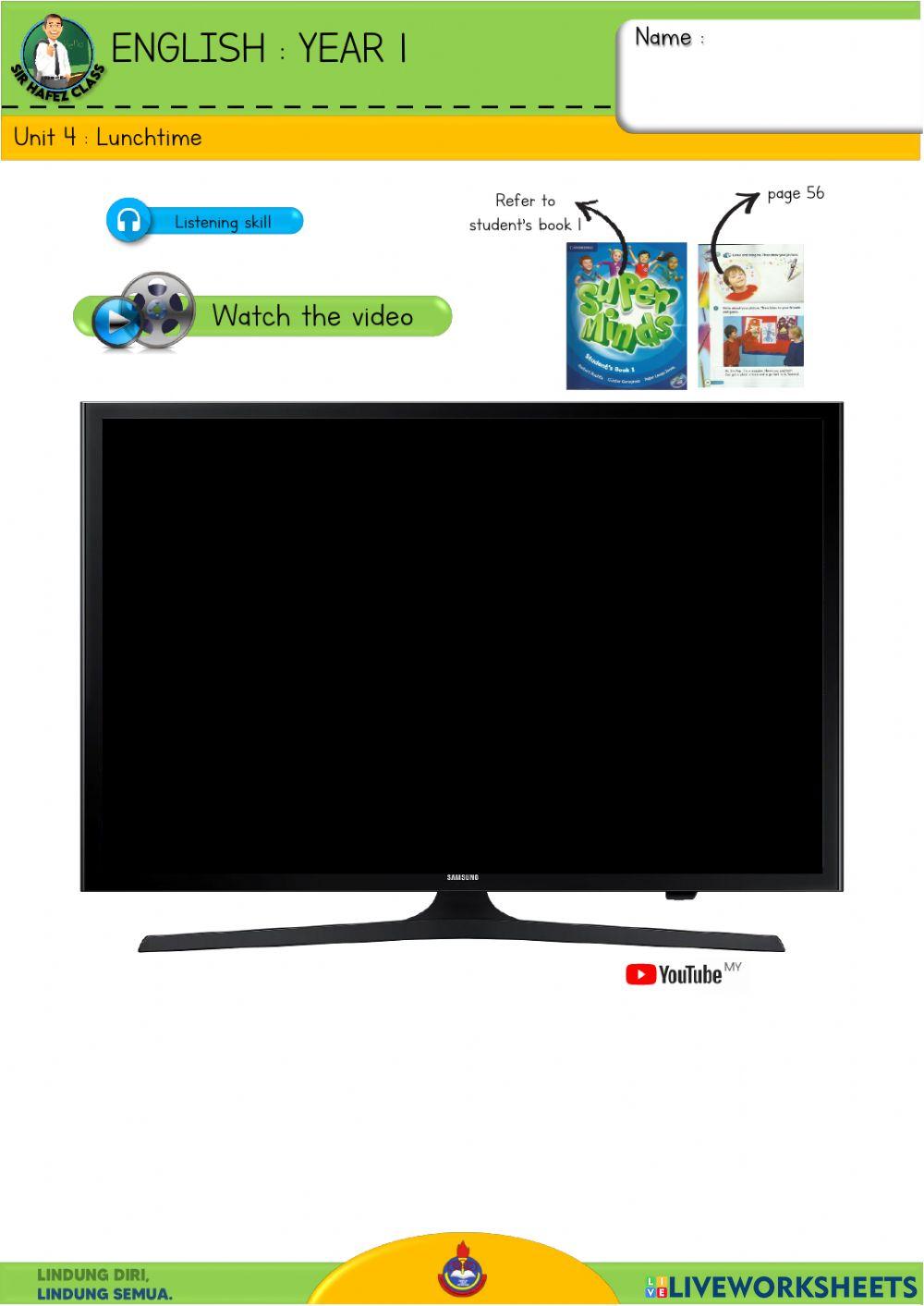 English Y1 - Lunchtime 22