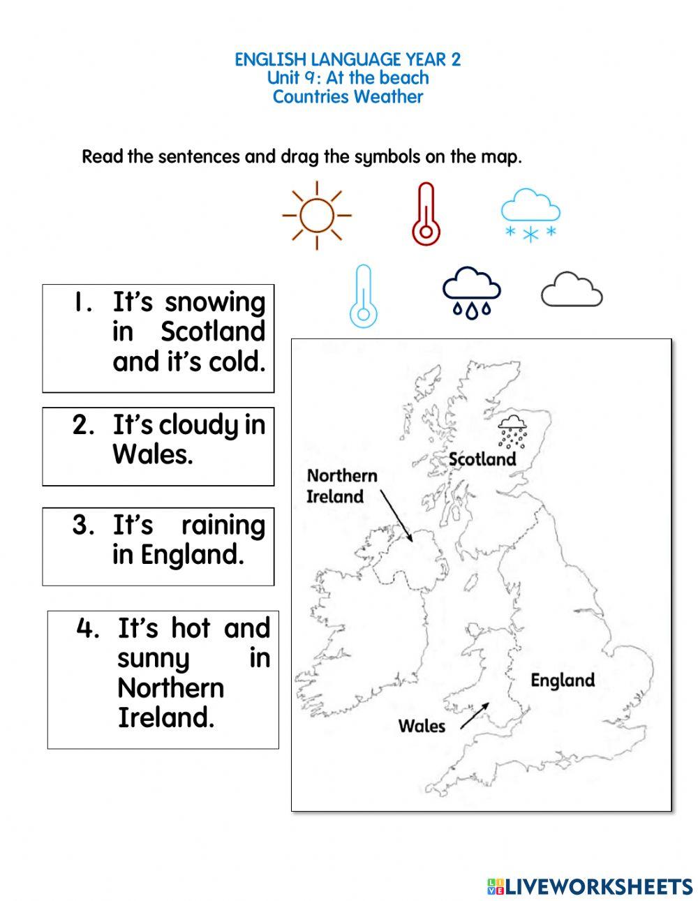 ENGLISH YEAR 2: SUPER MINDS UNIT 9:AT THE BEACH (HOLIDAY WEATHER)