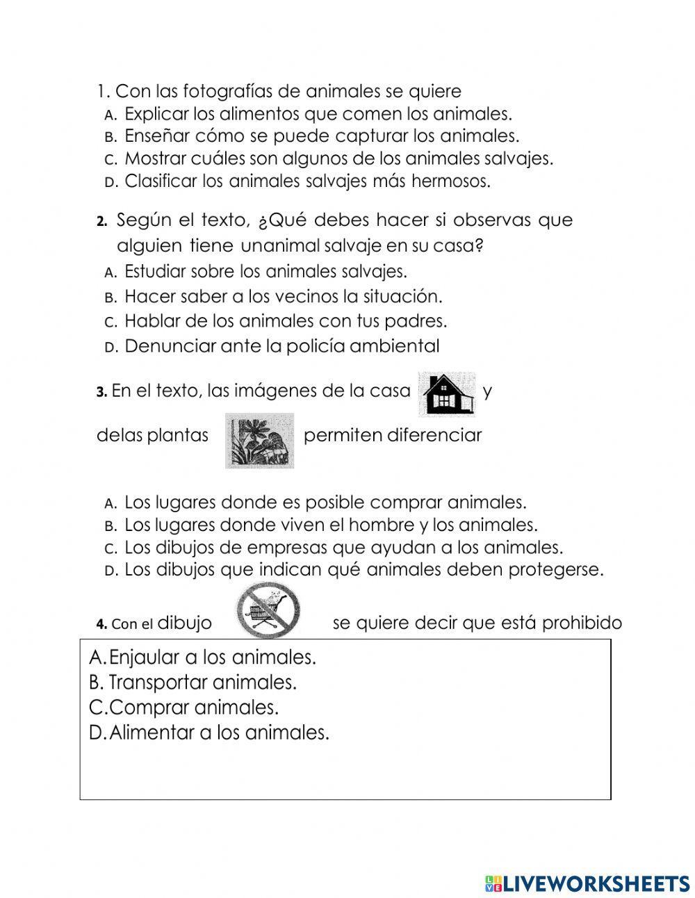 Ficha de animales Ficha de animales