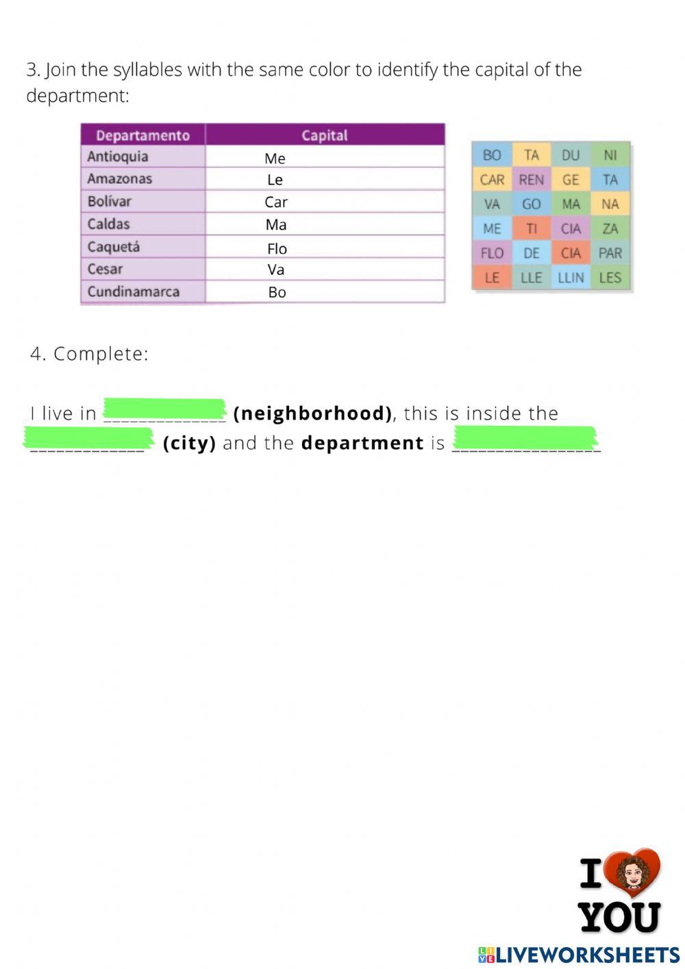 Division of Colombia