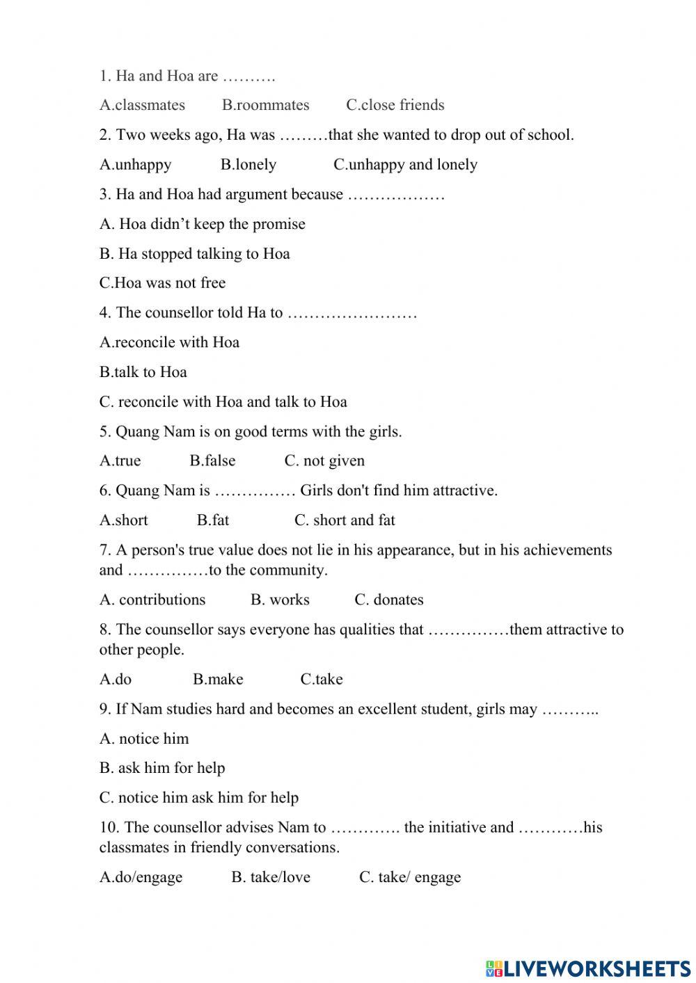 u2 lop 11 reading SGK