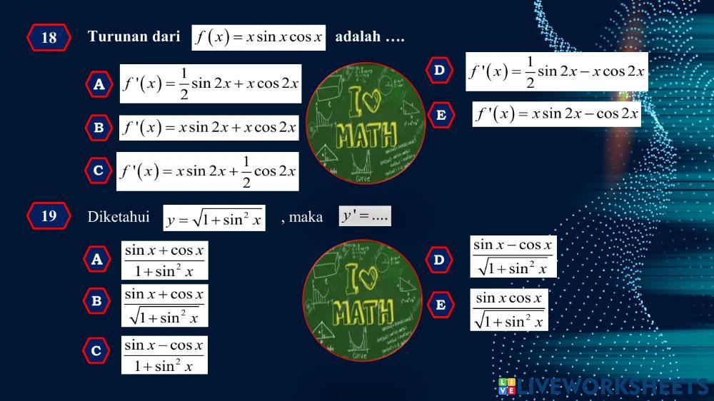 Turunan Fungsi Trigonometri