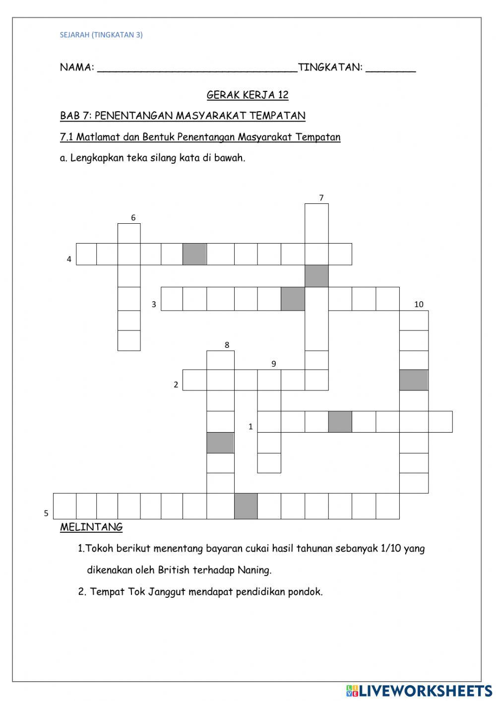 Bab 7: penentangan masyarakat tempatan