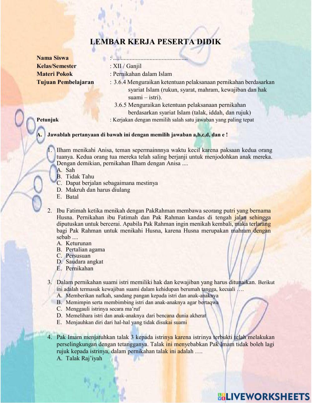 Ketentuan Pernikahan