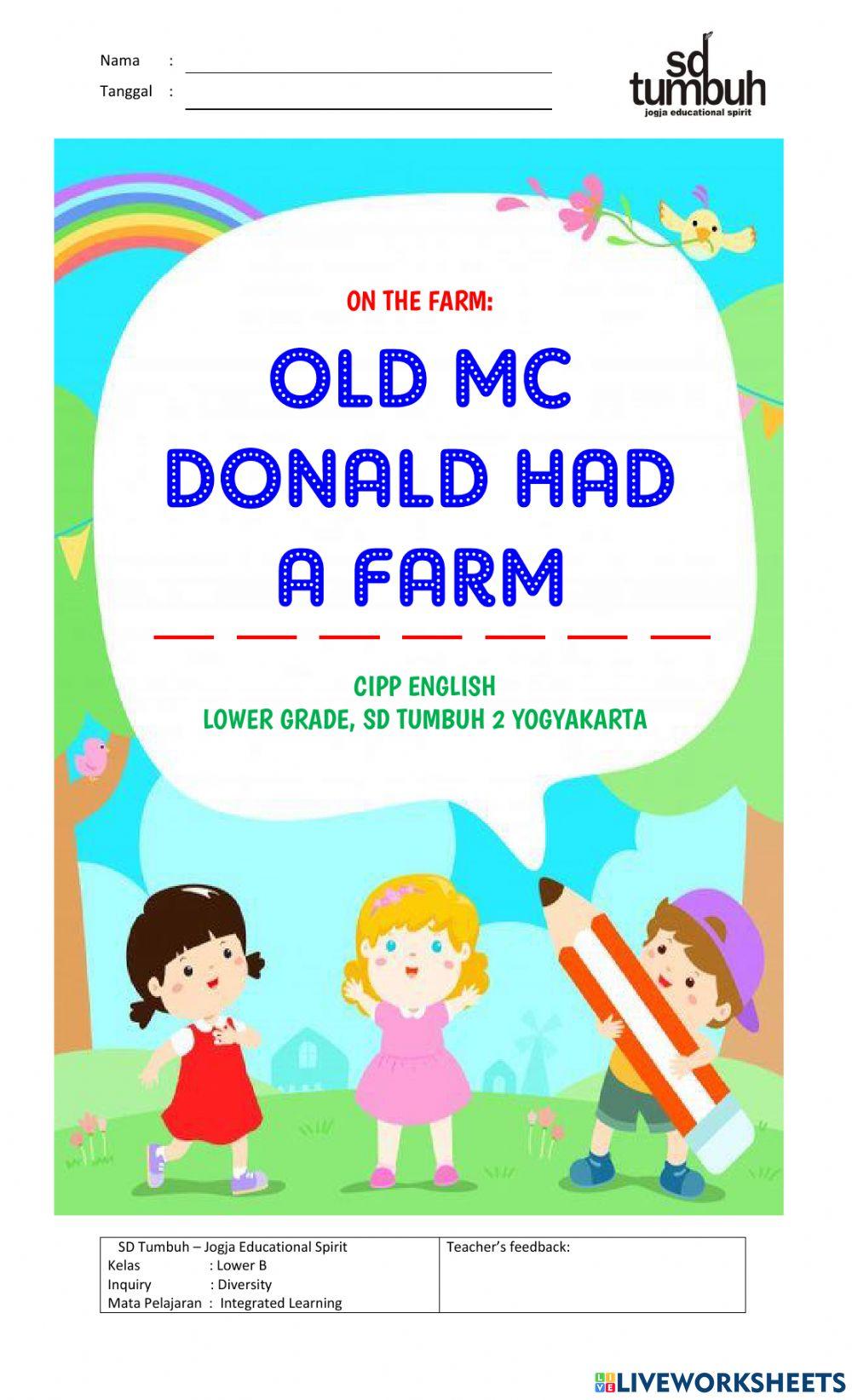 ON THE FARM : Old McDonald