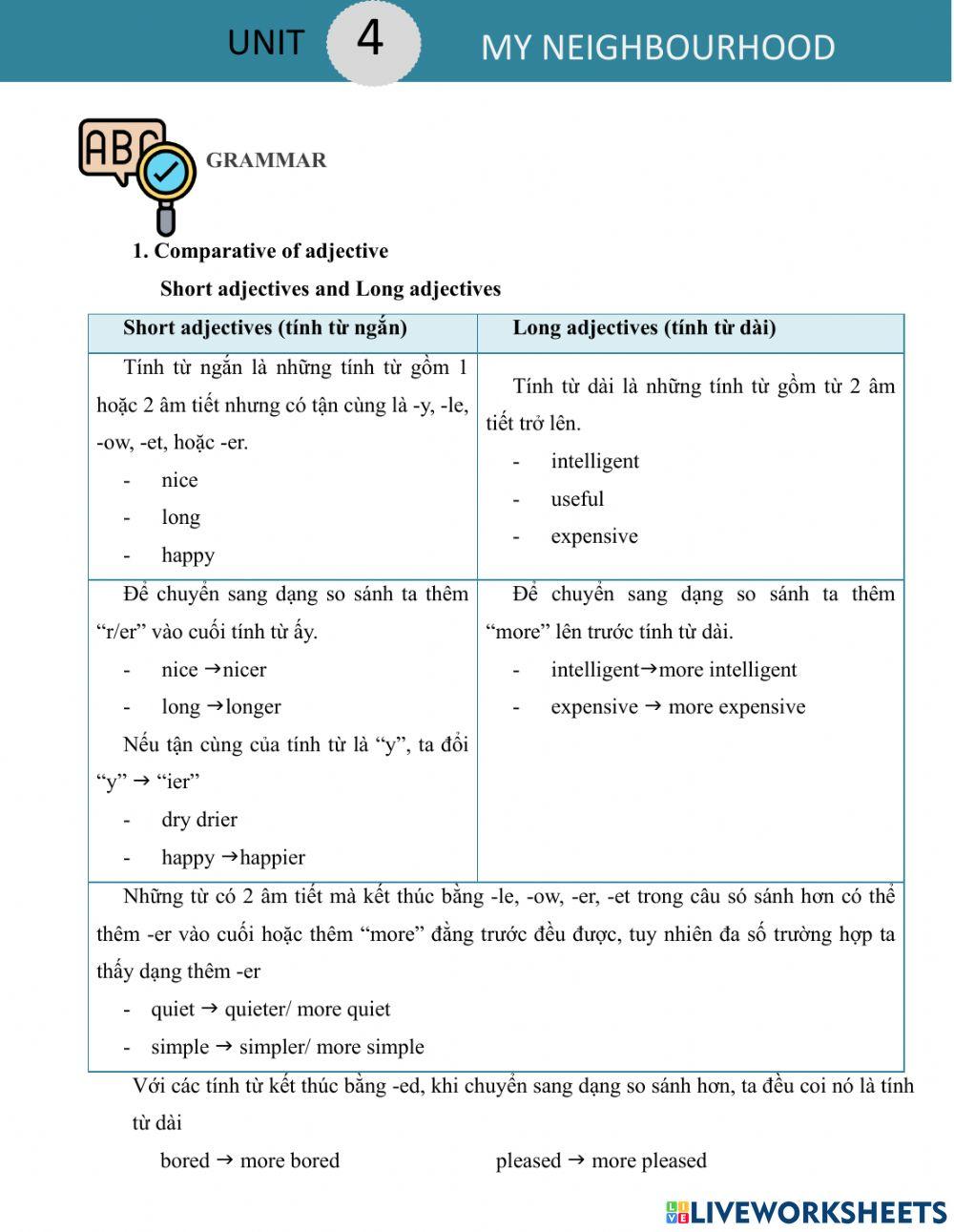 G6 Global Success - U4 - Grammar