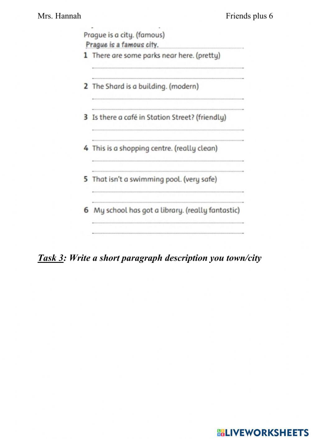Unit 1: Towns and Cities