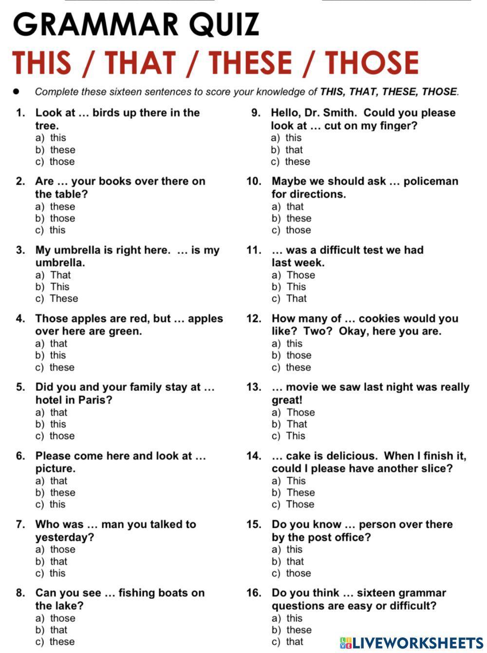 This-That-These-Those