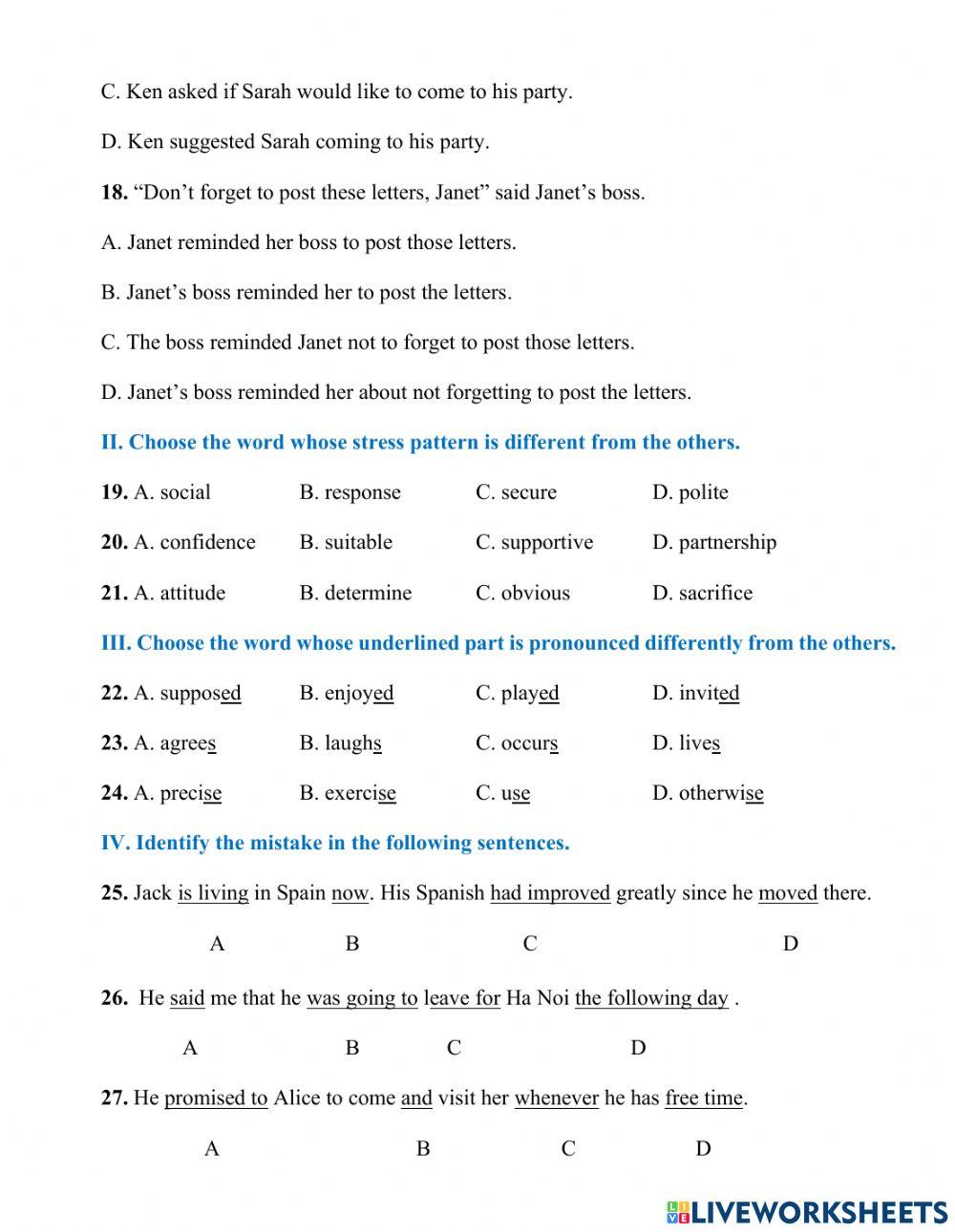 MOET English G12 Units 1-2-3