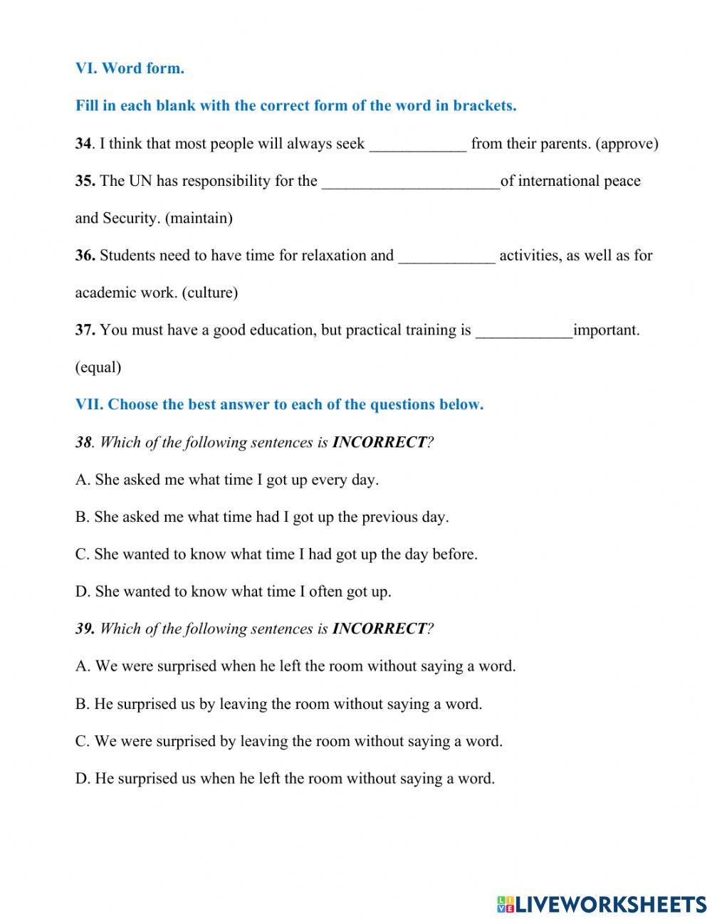 MOET English G12 Units 1-2-3