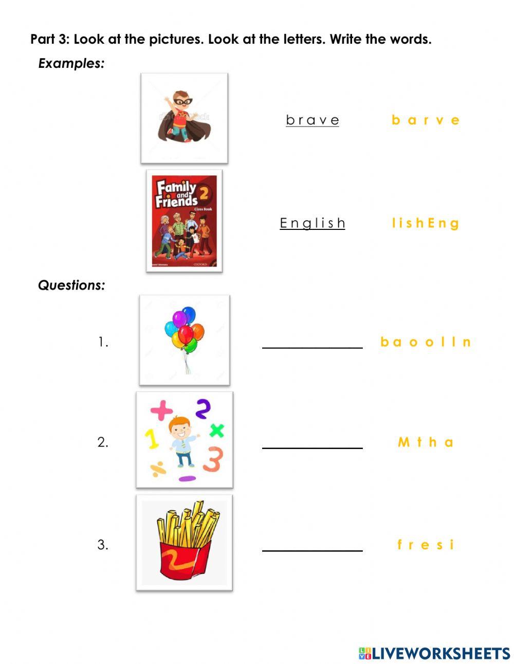 S2 MIDTERM READING AND WRITING SECTION online exercise for | Live ...