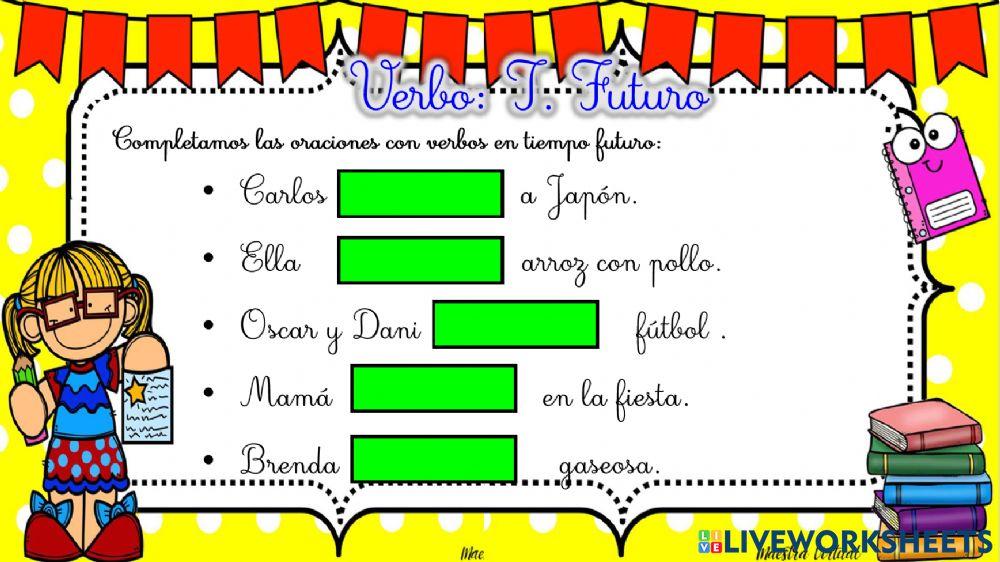 Verbo: tiempo futuro