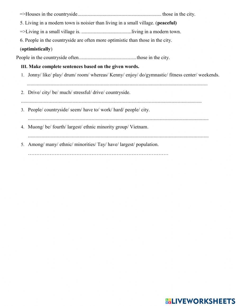 Grade 8- Mid term Revision