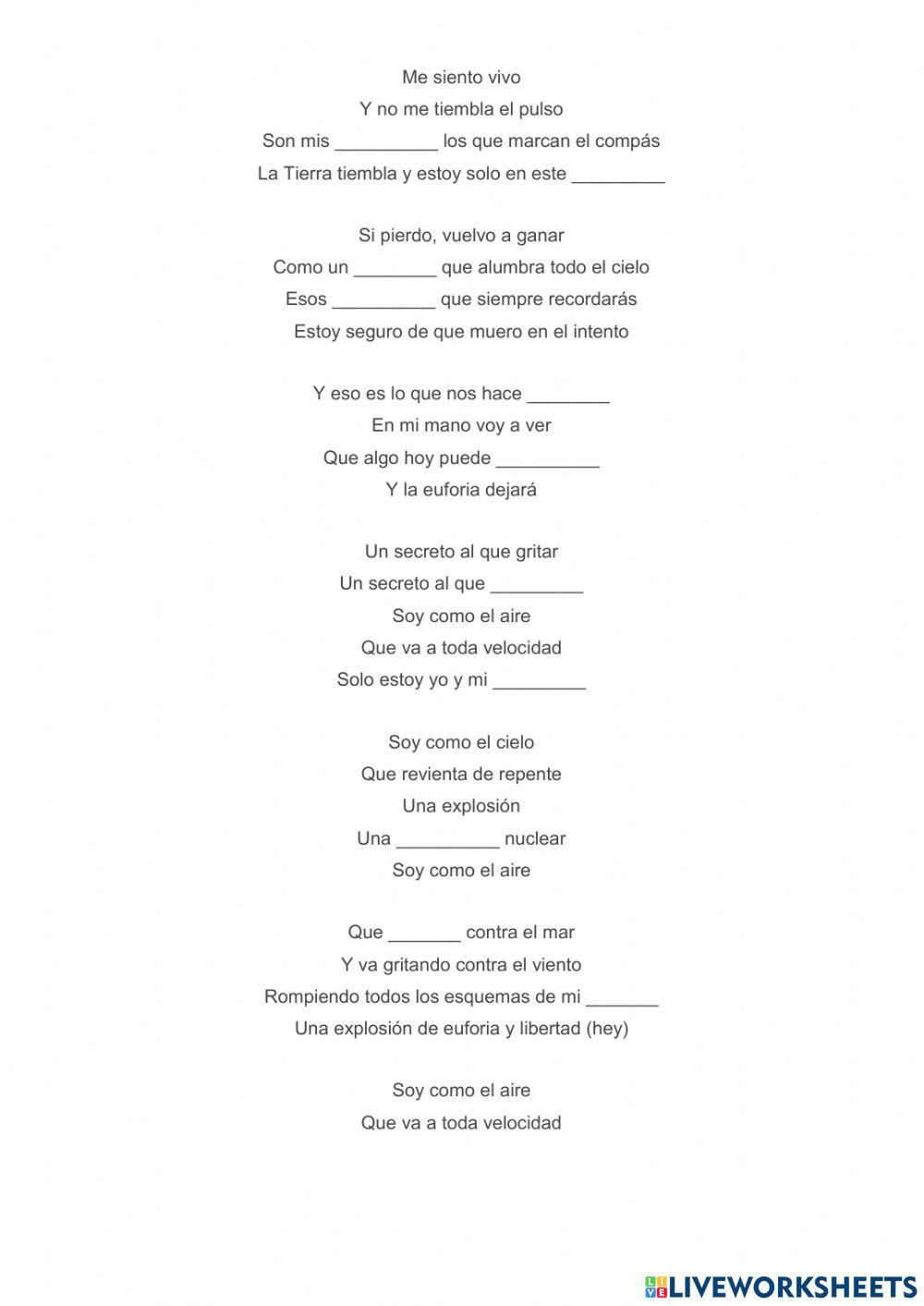 Dictado - Canción Nil Moliner