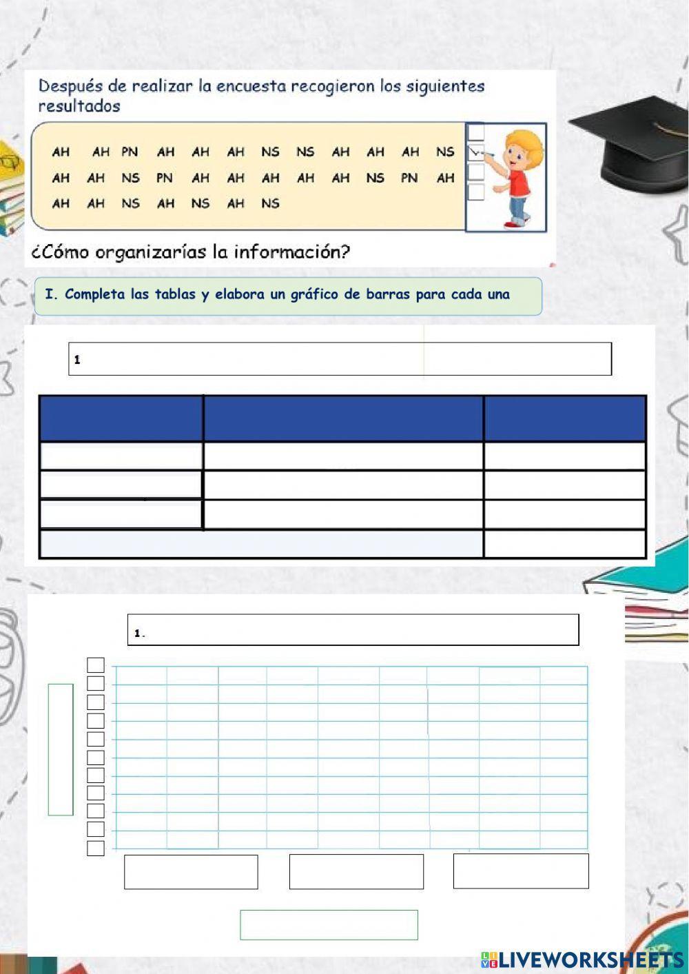 “organizamos datos en tablas de frecuencias sobre el calentamiento global para planificar acciones para disminuir sus efectos