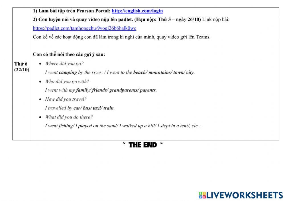 Hướng dẫn học week 12 3a13