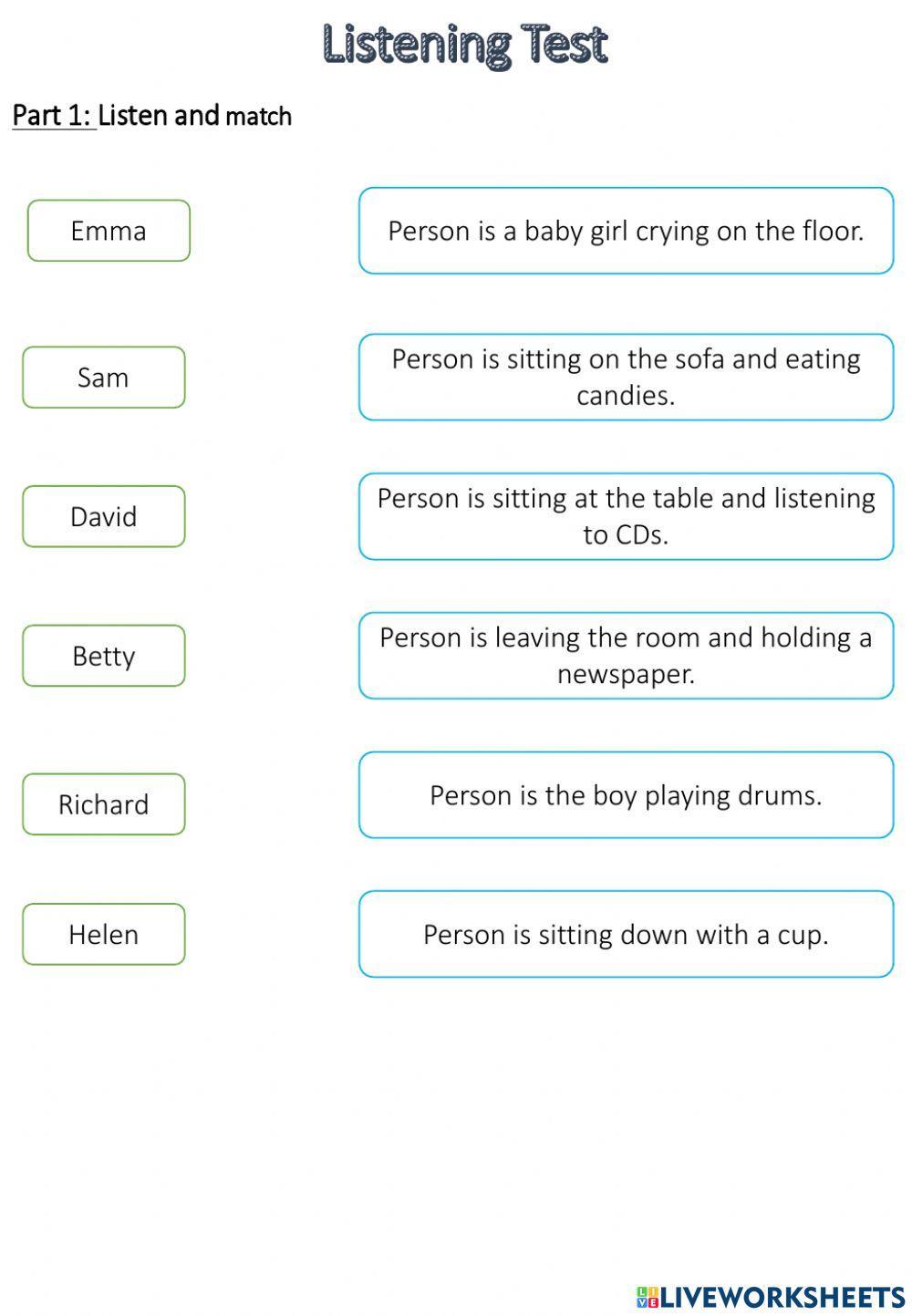 Listening Practice (Thur-21-10)