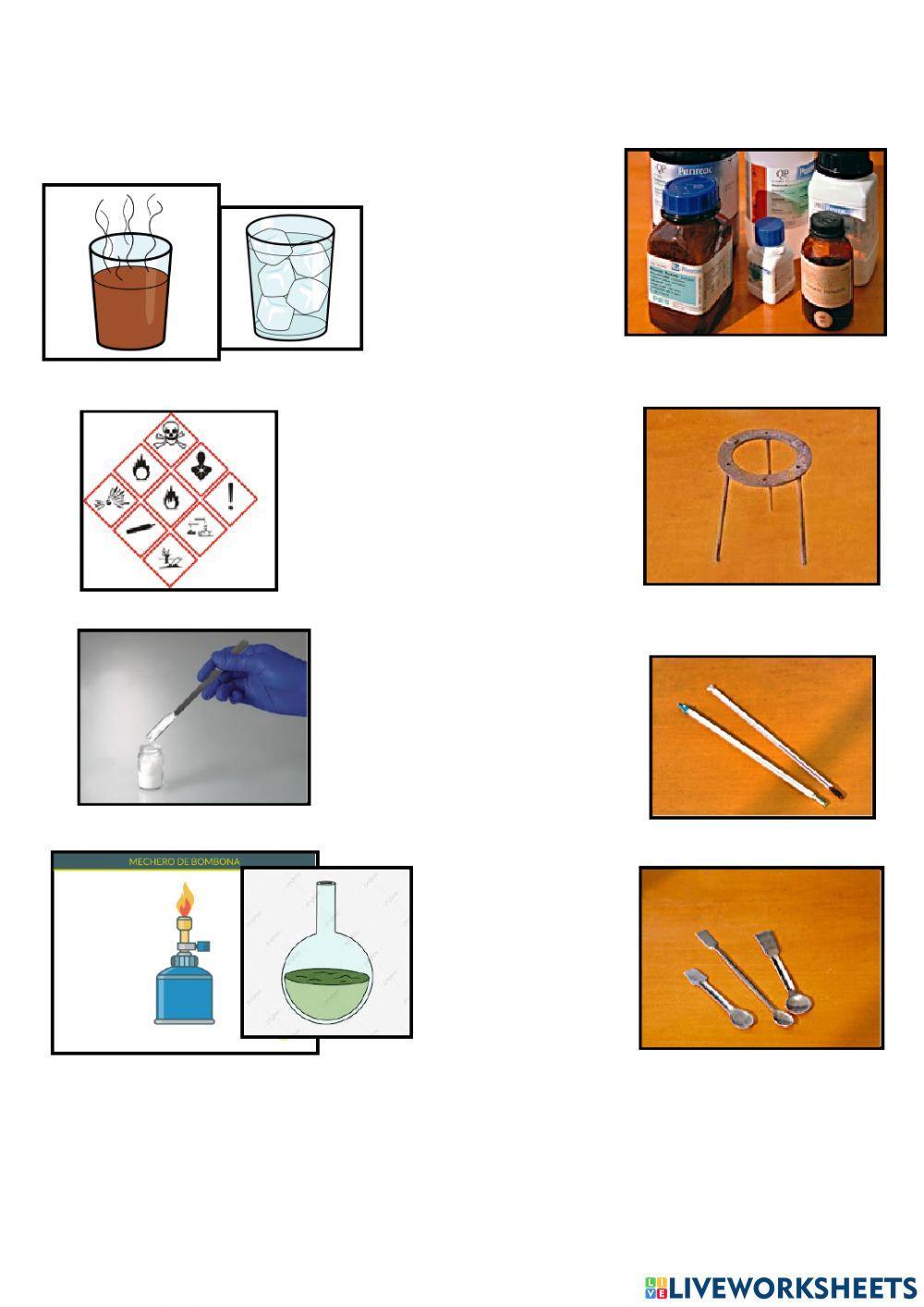 relacionar material laboratori