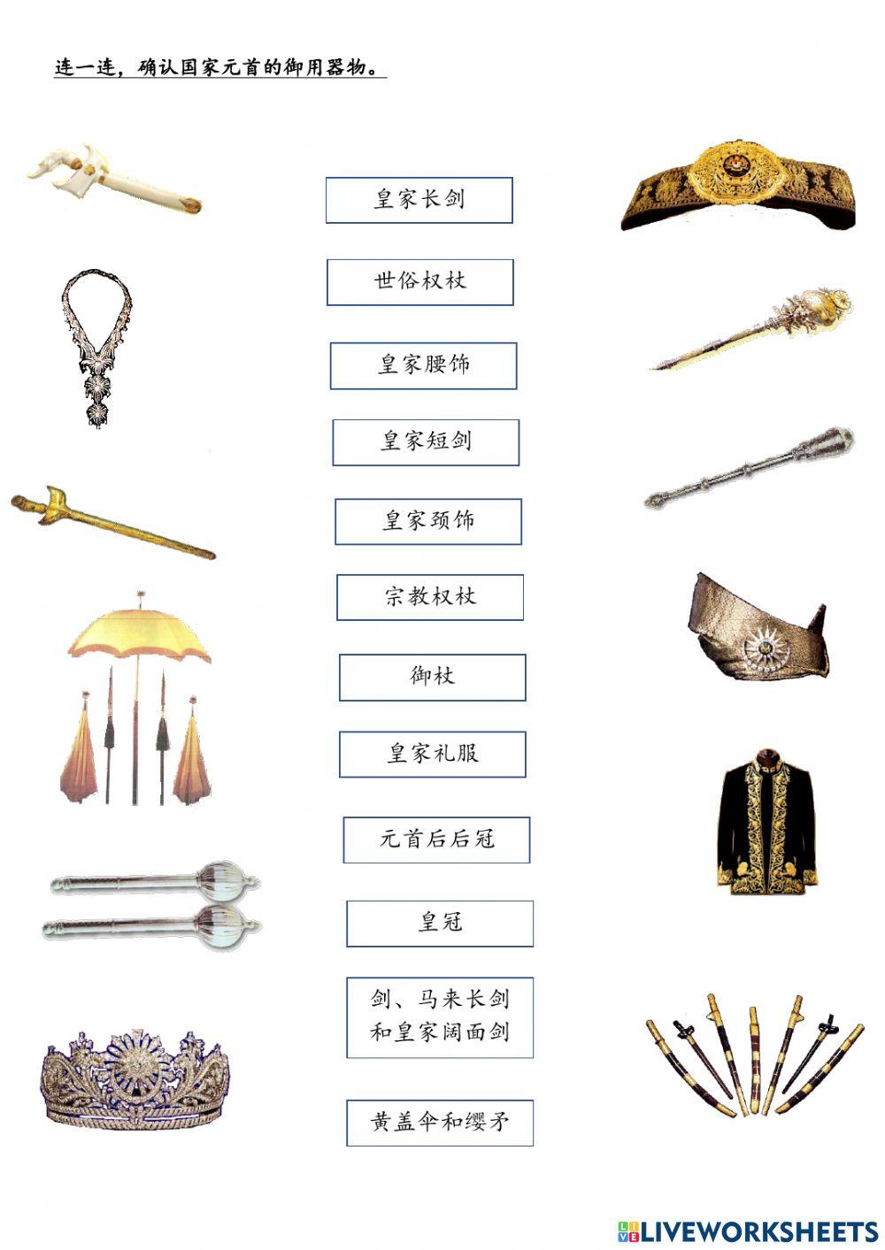 四年级历史：国家元首御用器物