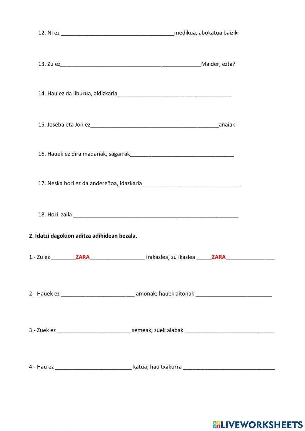 4 izan aditza ii