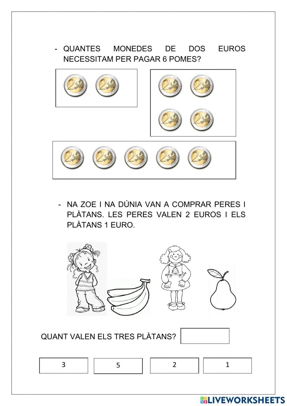 Monedes 1r primària